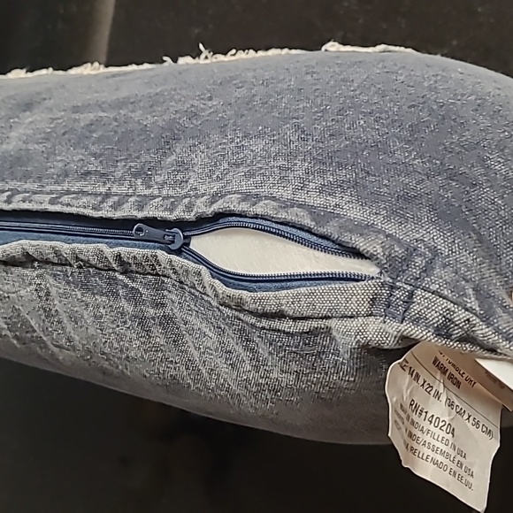 Denim Accent Pillow - Picture 3 of 5